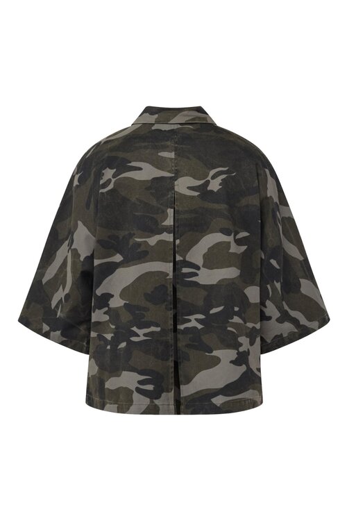 Sister Point Jacke Camouflage Khaki