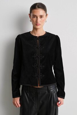 Second Female Jolina Veloursblazer schwarz