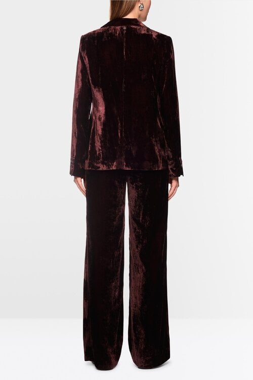 Marc Cain Blazer Velours Bordeauxrot