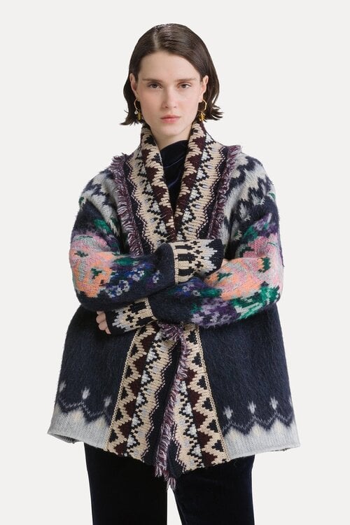 Forte_Forte Gestrickte Strickjacke
