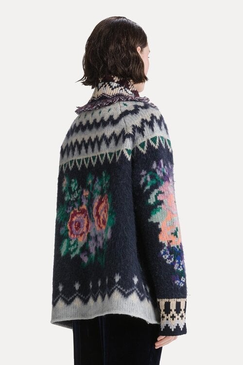 Forte_Forte Gestrickte Strickjacke