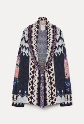 Forte_Forte Gestrickte Strickjacke