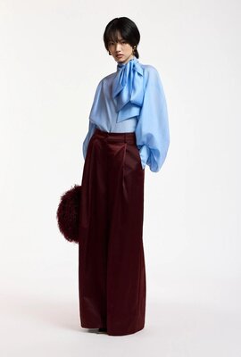 Essentiel Antwerp Wide-Leg-Hose Bordeaux
