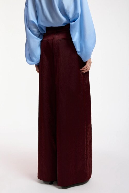 Essentiel Antwerp Wide-Leg-Hose Bordeaux