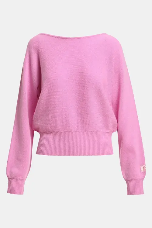 Essentiel Antwerp Pullover mit U-Boot-Ausschnitt pink