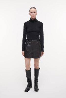Studio AR by Arma Sofie Leder-Shorts braun