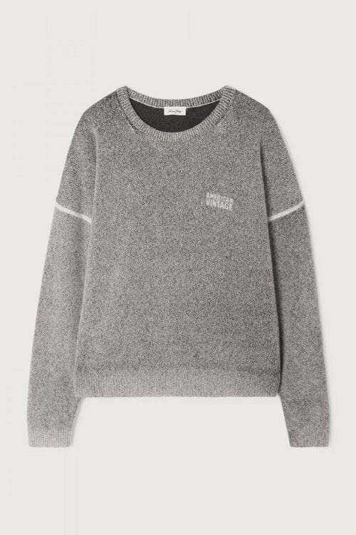 American Vintage Damsville Pullover grau