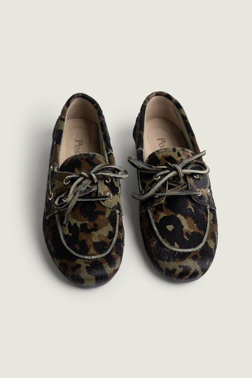 Posa Boat Loafer Camo khaki