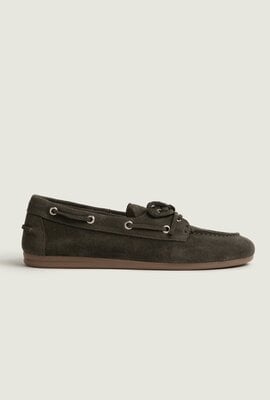 Posa Boat Loafer Wildleder khaki