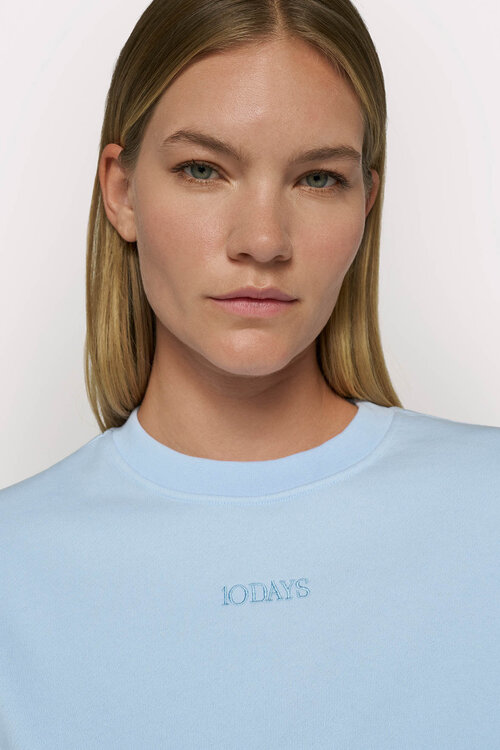 10Days petite Statement-Sweater blau