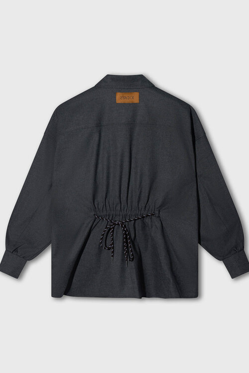 10Days tie Bluse anthrazit