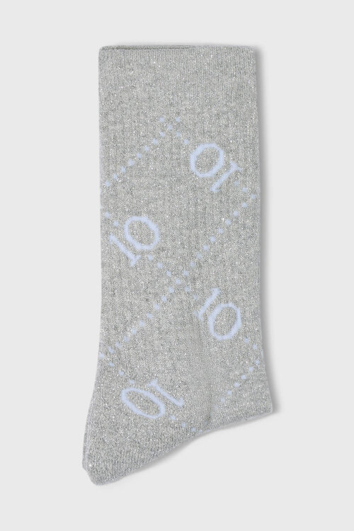 10Days lange socken allover monogramm g