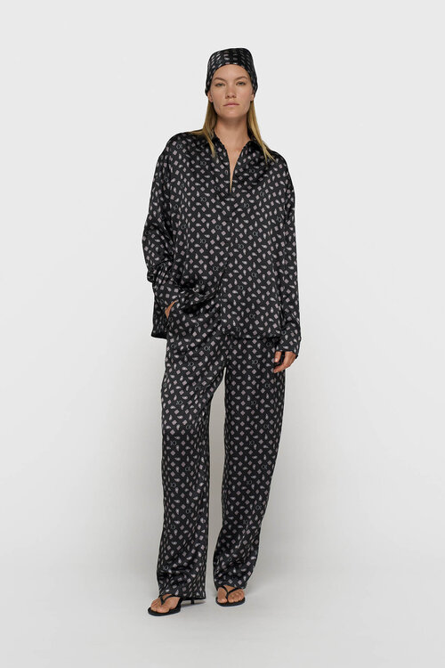 10Days Fluid-Hose Paisley Schwarz