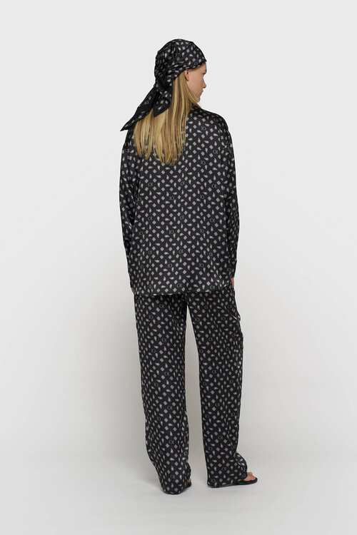 10Days Fluid-Hose Paisley Schwarz