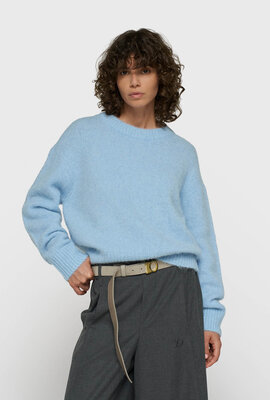 10Days hairy knit Pullover blau