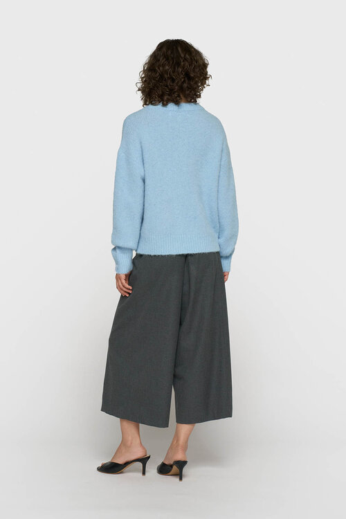 10Days hairy knit Pullover blau
