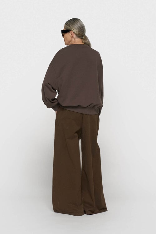 10Days weite Hose Twill braun