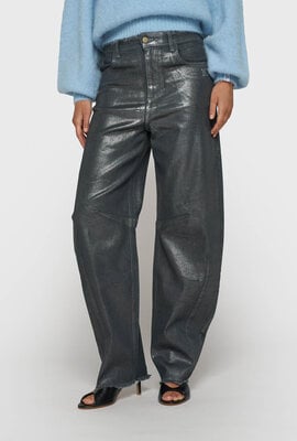 10Days metallic western denim Hose