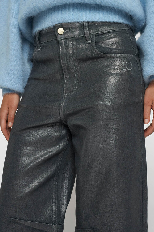 10Days metallic western denim Hose