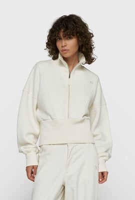 10Days Zip-Sweater Perlmuttweiß
