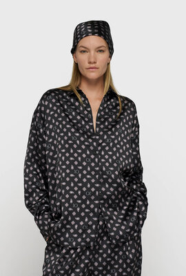 10Days fluid Hemd Paisley schwarz