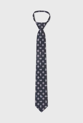 10Days Krawatte Paisley Schwarz