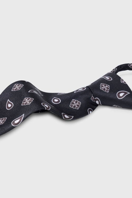 10Days Krawatte Paisley Schwarz
