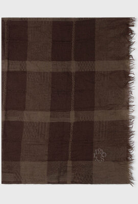 10Days quadratischer Wollschal braun