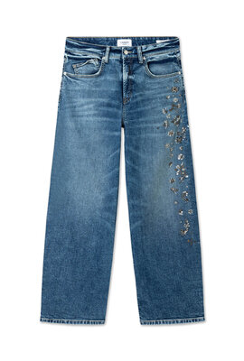 Cambio Baggy-Jeans mit Strass