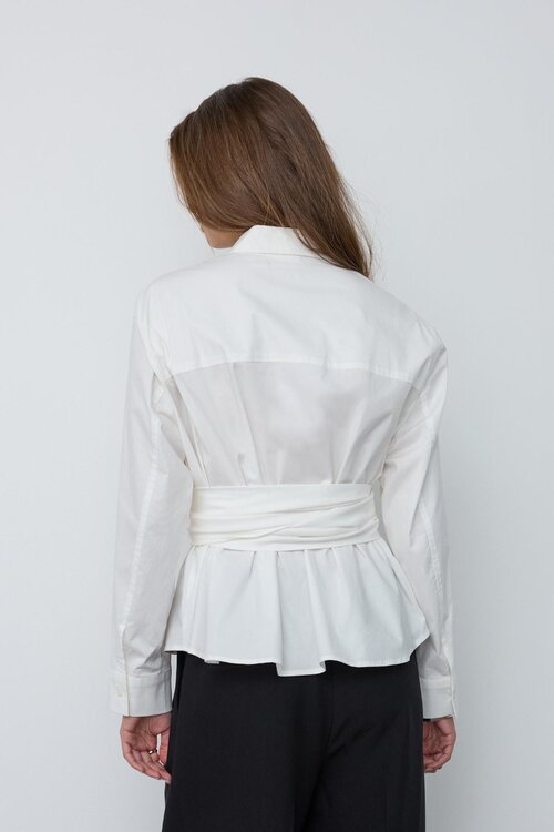 Co'couture Halen Wickelbluse weiß
