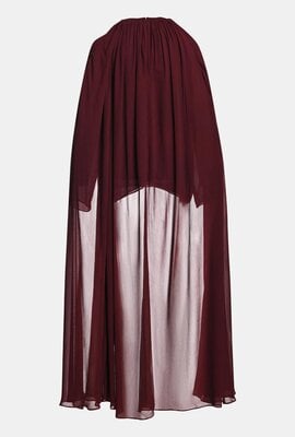 Essentiel Antwerp Bluse mit Cape Bordeaux