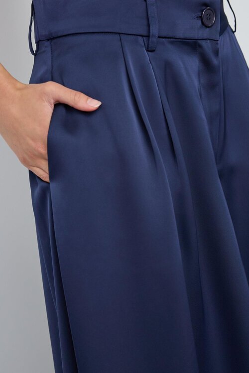 Co'couture Safira weite Hose blau