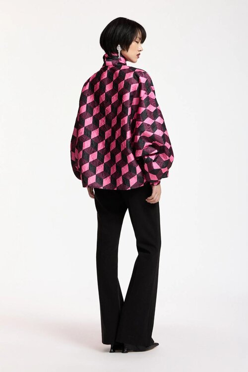 Essentiel Antwerp Bluse mit Schleifenprint black