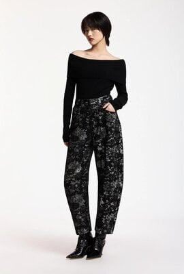 Essentiel Antwerp Pullover off shoulder Black