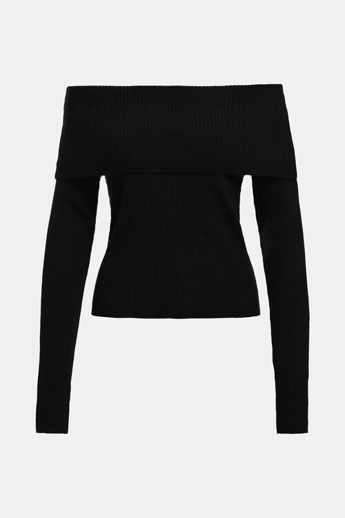 Essentiel Antwerp Pullover off shoulder Black