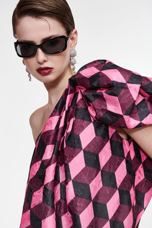 Essentiel Antwerp Minikleid Print black/pink