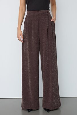 Co'couture Esti Glitzerhose braun