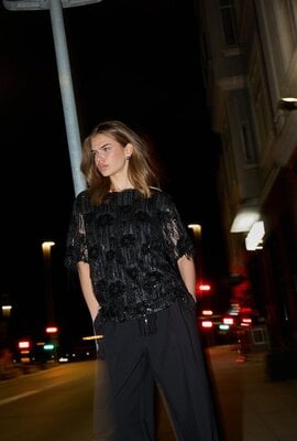 Co'couture Erica Hemd schwarz