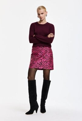 Essentiel Antwerp Pullover mit Schleife am Rücken Bordeaux