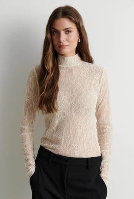 Second Female Luria Spitzen-Shirt Offwhite