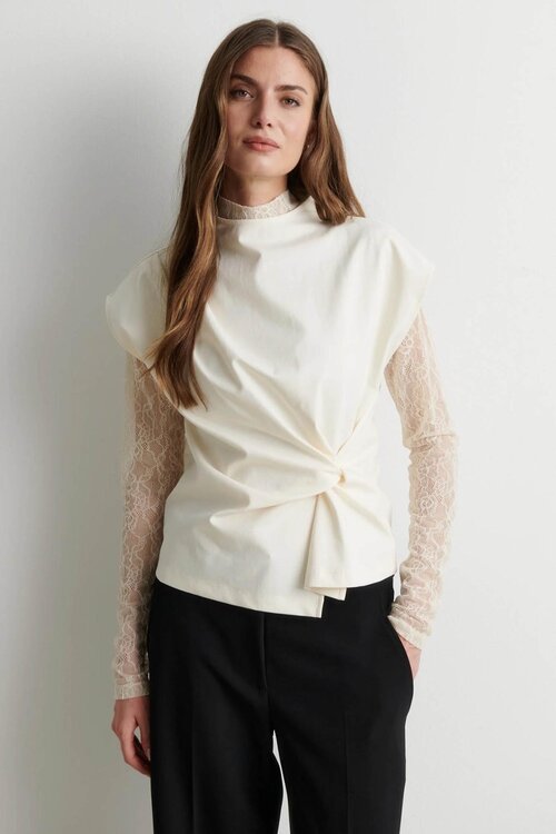 Second Female Luria Spitzen-Shirt Offwhite