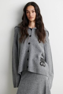 Second Female Alpha Knit Weste grau