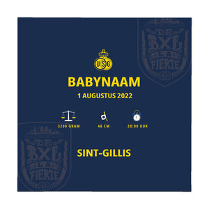 Personalized birth tile Union Saint-Gilloise