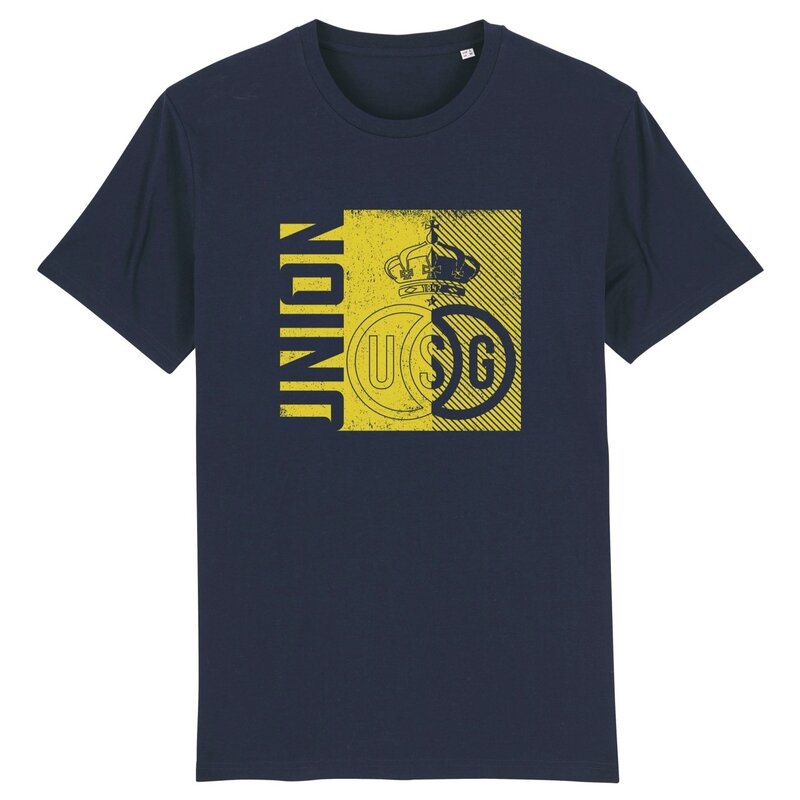 Topfanz T- shirt bleu Union jaune streetwear