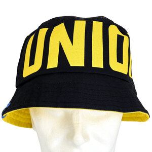 Bucket hat double-sided striped/black Union
