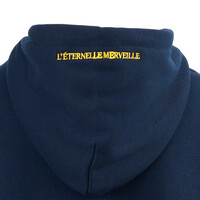 Topfanz Sweat à capuche zippé Logo jaune
