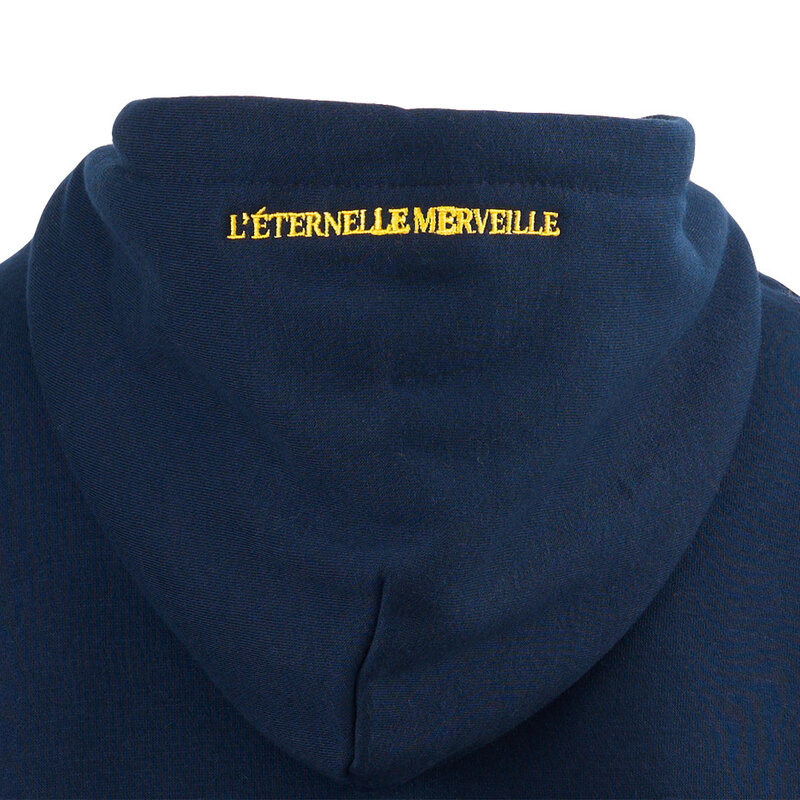 Topfanz Sweat à capuche zippé Logo jaune