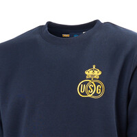 Topfanz Pullover french navy mit gesticktem Logo