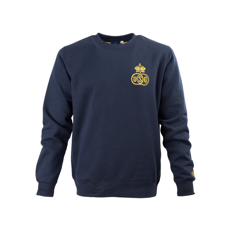Topfanz Sweater french Navy met geborduurd logo Kids