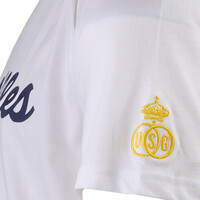 Topfanz T-shirt wit "Saint Gilles" blauw